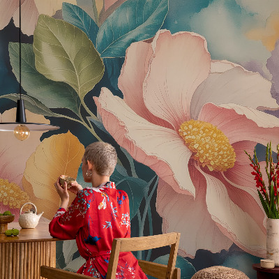 3D fototapet Blommig elegans
