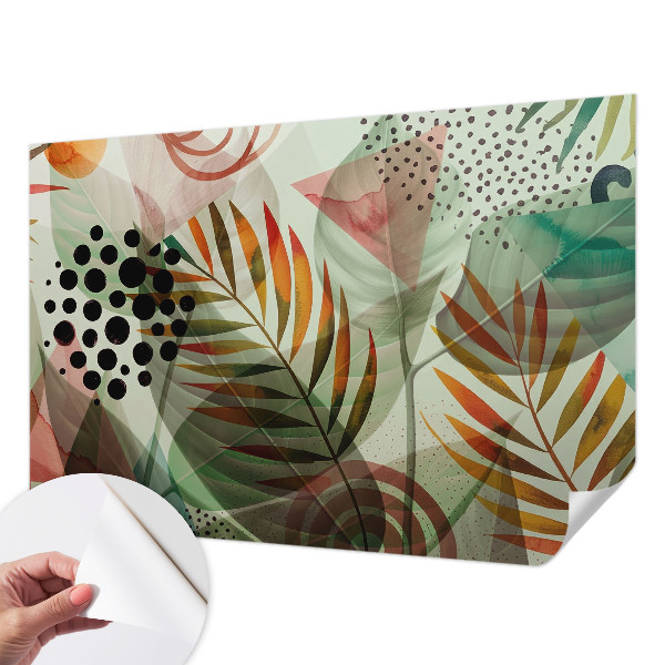 Fototapet barn Abstrakta löv