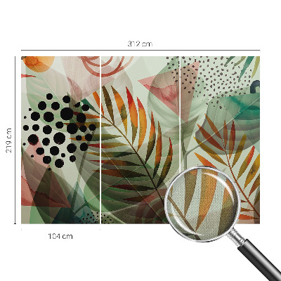 Fototapet barn Abstrakta löv