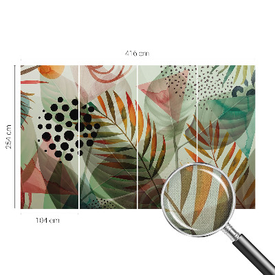 Fototapet barn Abstrakta löv