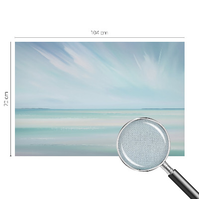 3D fototapet med motiv av ett lugnt hav