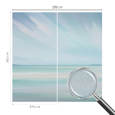 3D fototapet med motiv av ett lugnt hav