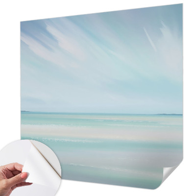 3D fototapet med motiv av ett lugnt hav