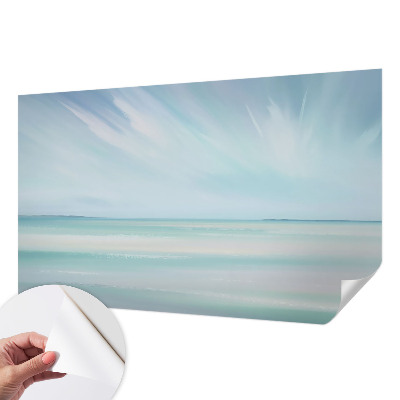 3D fototapet med motiv av ett lugnt hav