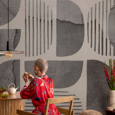 Fototapet barn med geometriska former