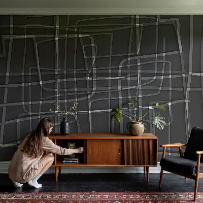 Fototapet barnrum Abstrakta linjer