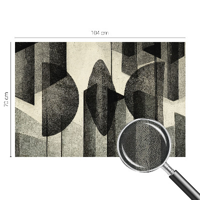 3D fototapet med geometriska former