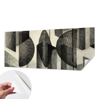 3D fototapet med geometriska former