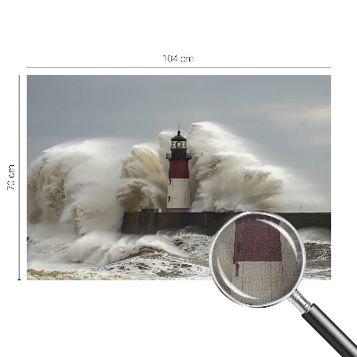 Peel and stick fototapet med motiv av havsvågor