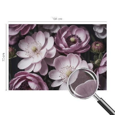 Fototapet barn med blommönster för barnrum