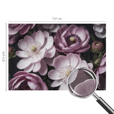 Fototapet barn med blommönster för barnrum
