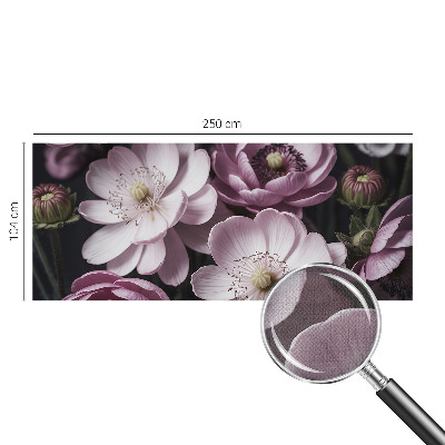 Fototapet barn med blommönster för barnrum