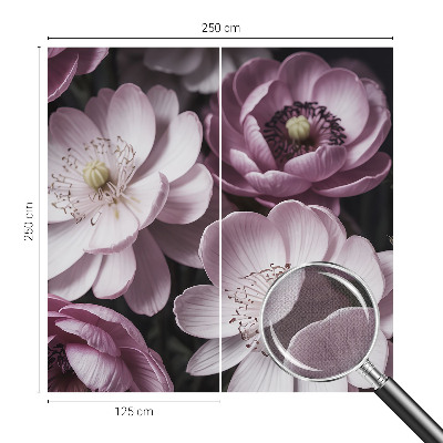 Fototapet barn med blommönster för barnrum