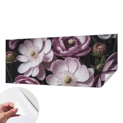 Fototapet barn med blommönster för barnrum