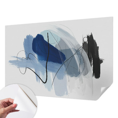 3D fototapet med färgglada abstrakta motiv