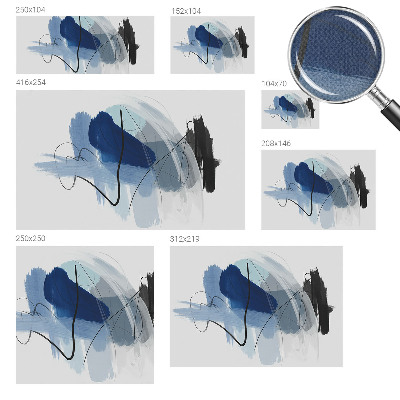 3D fototapet med färgglada abstrakta motiv