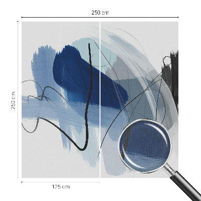 3D fototapet med färgglada abstrakta motiv