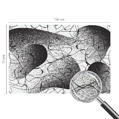 Peel and stick fototapet med ett abstrakt mönster