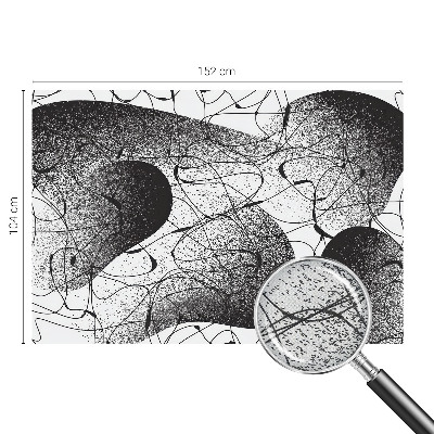 Peel and stick fototapet med ett abstrakt mönster