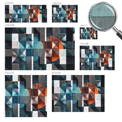 Fototapet barnrum Abstrakta former