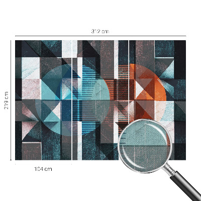 Fototapet barnrum Abstrakta former