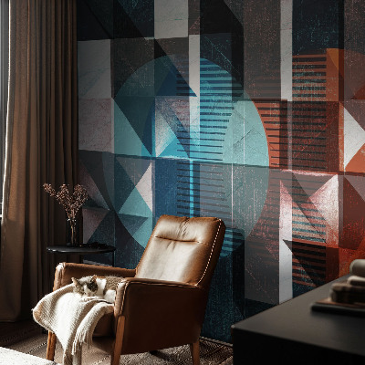 Fototapet barnrum Abstrakta former