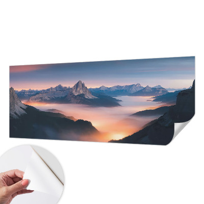 Fototapet för barn med motiv av en uppgående sol