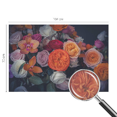 Självhäftande fototapet Färgglad bukett