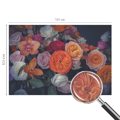 Självhäftande fototapet Färgglad bukett