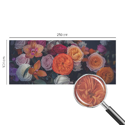 Självhäftande fototapet Färgglad bukett