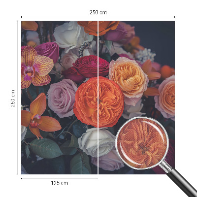 Självhäftande fototapet Färgglad bukett