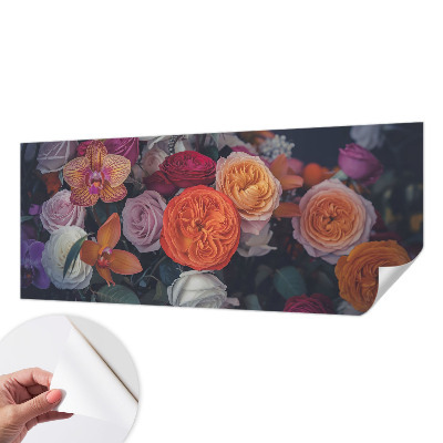 Självhäftande fototapet Färgglad bukett