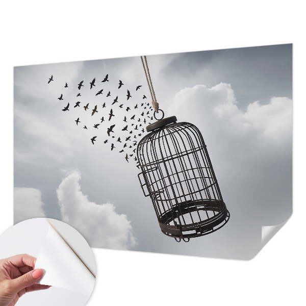 Självhäftande fotovägg Flygande fåglar