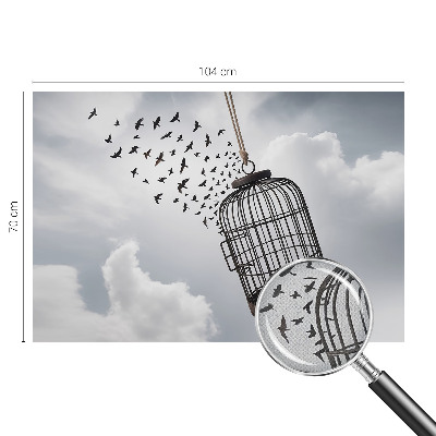 Självhäftande fotovägg Flygande fåglar