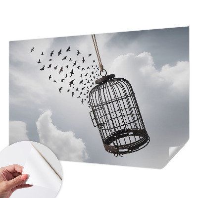 Självhäftande fotovägg Flygande fåglar