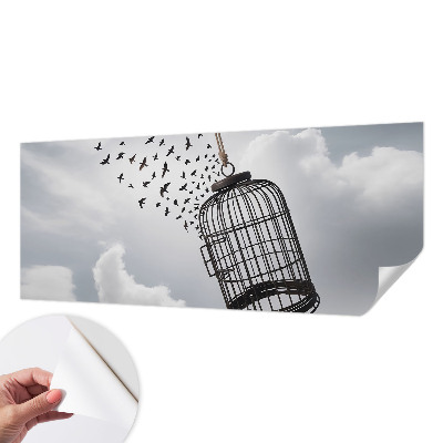 Självhäftande fotovägg Flygande fåglar