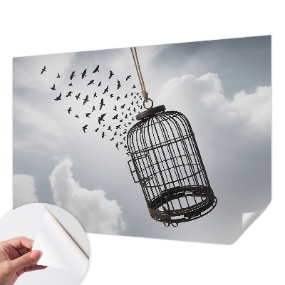 Självhäftande fotovägg Flygande fåglar