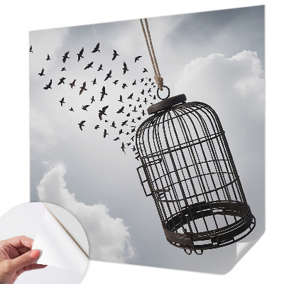 Självhäftande fotovägg Flygande fåglar