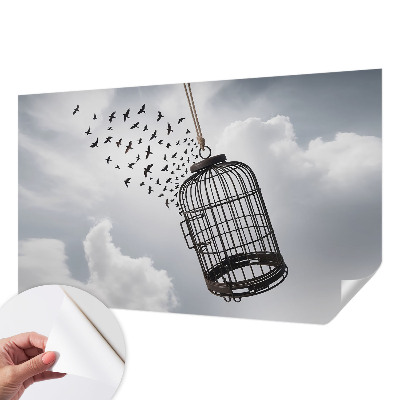 Självhäftande fotovägg Flygande fåglar