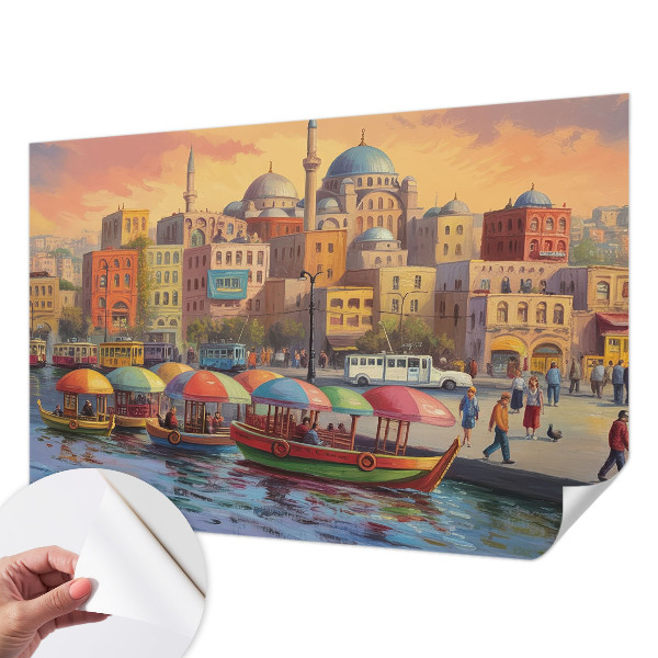 Peel and stick fototapet Stadskusten