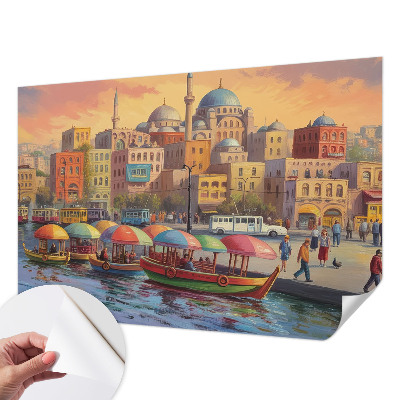 Peel and stick fototapet Stadskusten