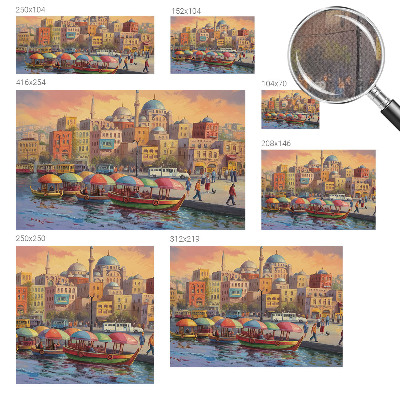 Peel and stick fototapet Stadskusten