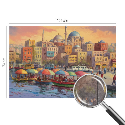 Peel and stick fototapet Stadskusten