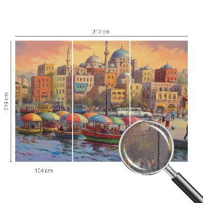 Peel and stick fototapet Stadskusten