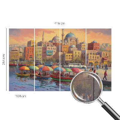 Peel and stick fototapet Stadskusten