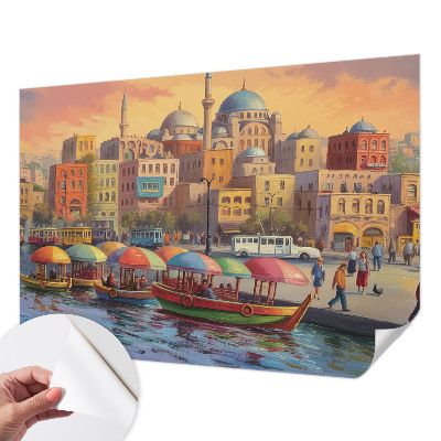 Peel and stick fototapet Stadskusten