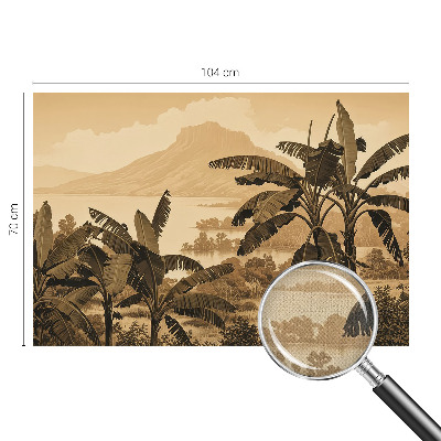 Fototapet barnrum med ett tropiskt panorammotiv