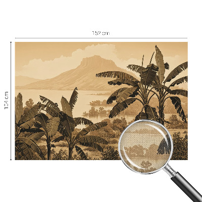 Fototapet barnrum med ett tropiskt panorammotiv