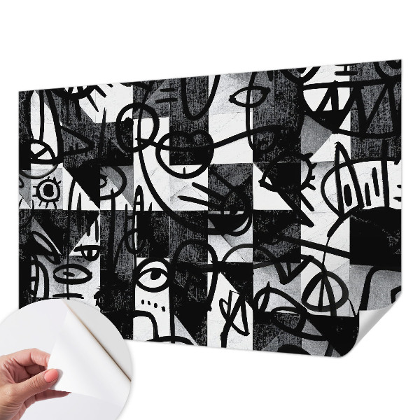 3D fototapet Ritande kaos