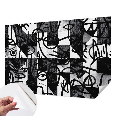 3D fototapet Ritande kaos